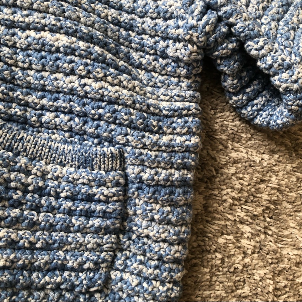 BEST Ba&sh Gaspard Knit Cardigan Small Blue French Classic - Picture 6 of 10